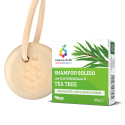 SHAMPOO SOLIDO CON OLIO ESSENZIALE DI TEA TREE