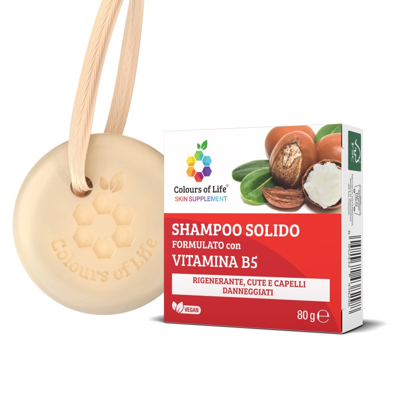 Shampoo solido con Vitamina B5