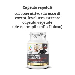 Activated vegetable Charcoal 60 tablets OPTIMA NATURALS