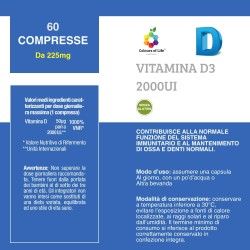 Vitamin D3 2000 UI 60 tablets OPTIMA NATURALS