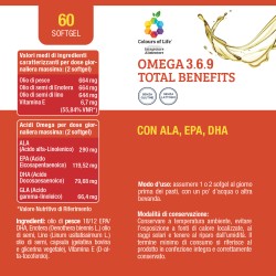 Omega 369 Total benefits 60 pearls OPTIMA NATURALS